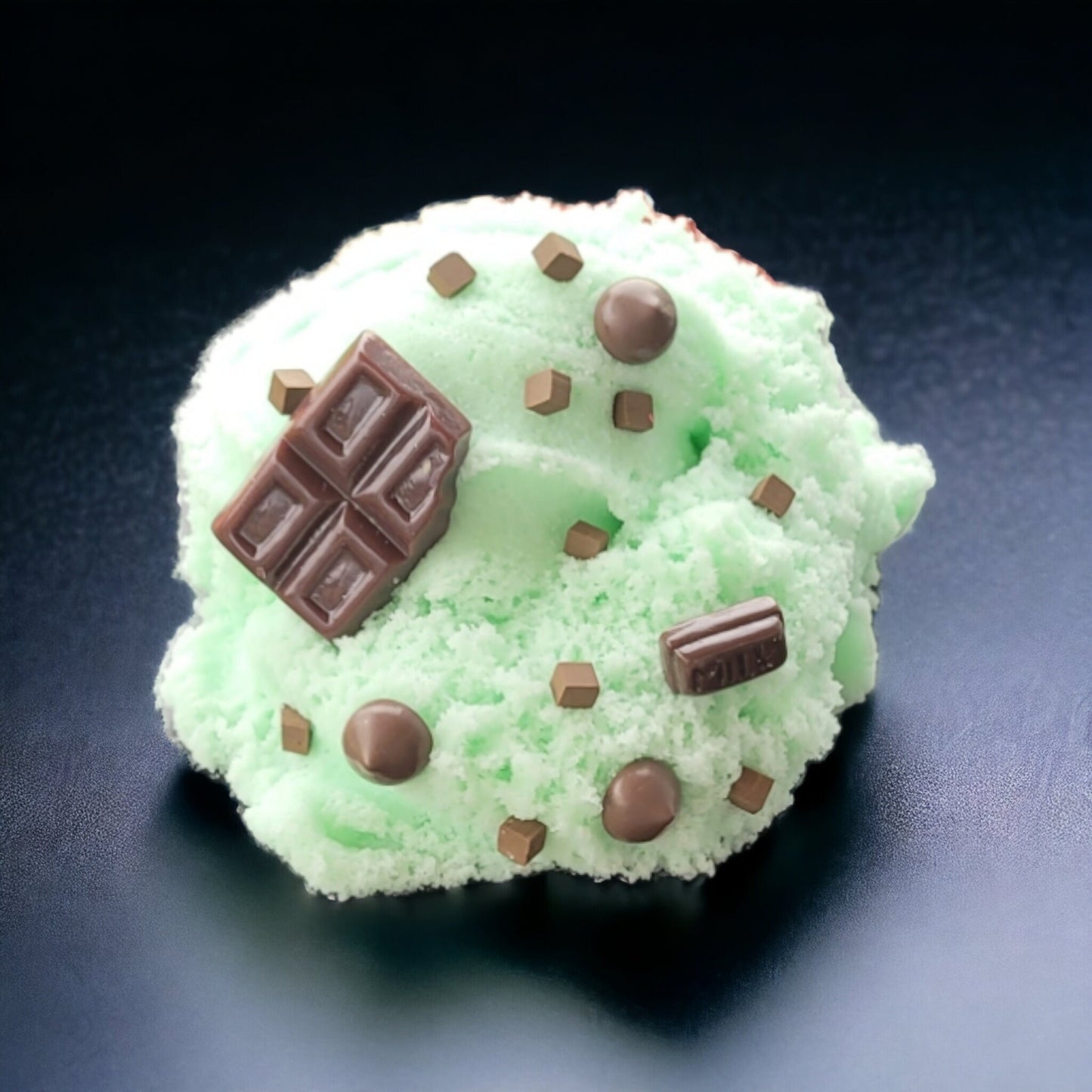 Mint Chocolate Chip Ice Cream Slime Green Clay Icee