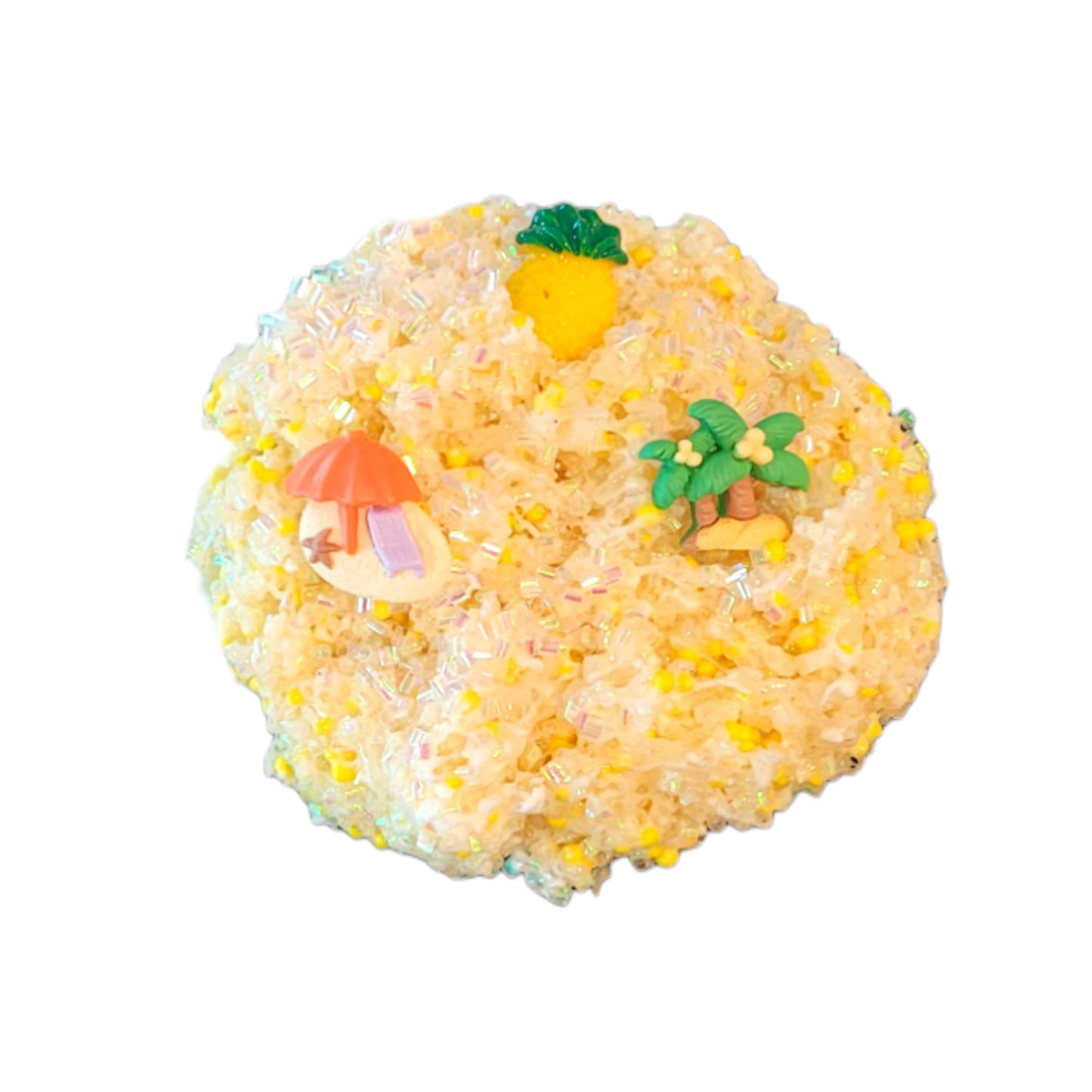 Pina colada bingsu floam,crunch, clay slime - pina colada scent