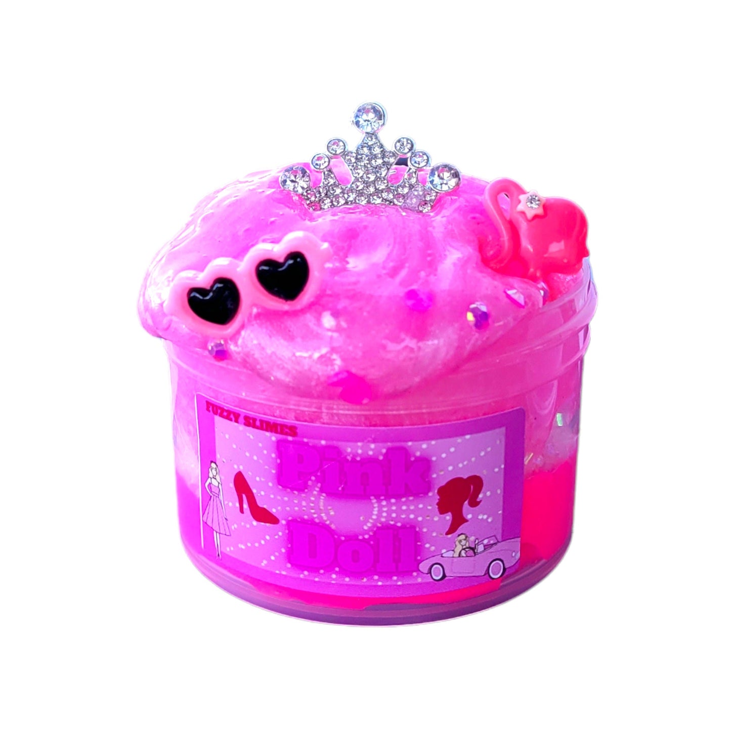 Pink Doll Icee, Bingsu, Clear Slime - Strawberry Scented