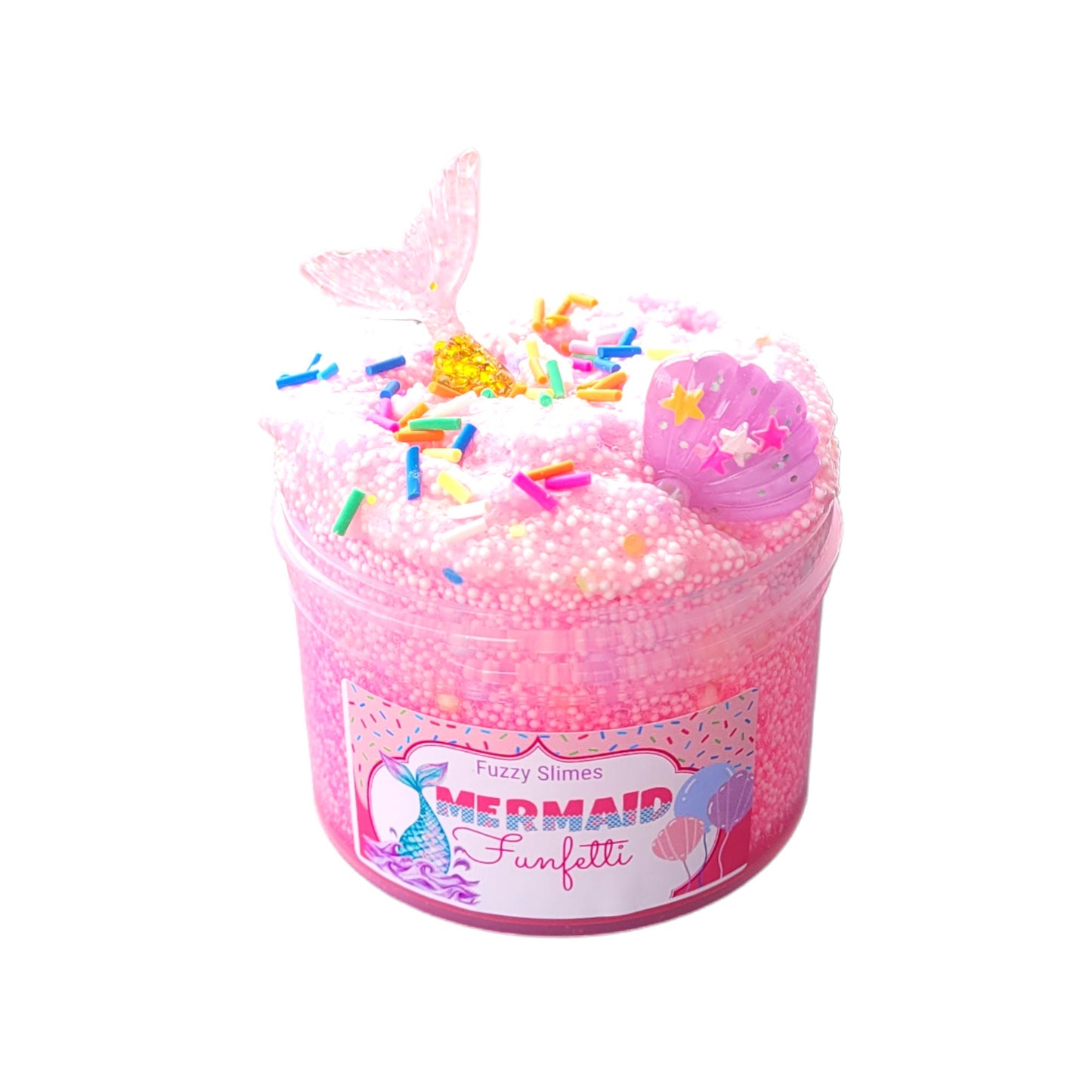 Mermaid Funfetti Micro Foam Bead Slime - Cake Scent