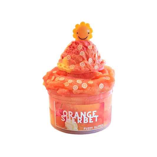 Orange Sherbet slime Ice Cream Clay Fimo Slices Charms