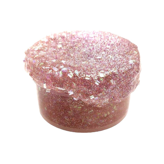 Pink Glitter Bomb Diamond Clear Slime Bingsu Beads Glitter- Sugar scented