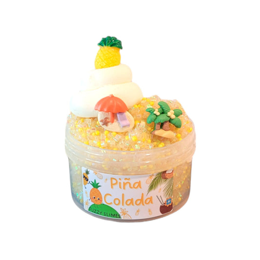 Pina colada bingsu floam,crunch, clay slime - pina colada scent
