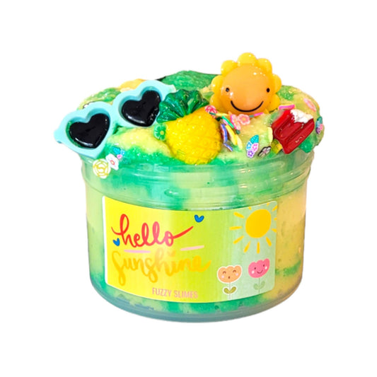 sunshine slime green yellow sun pinneapple sunglasses snow fizz