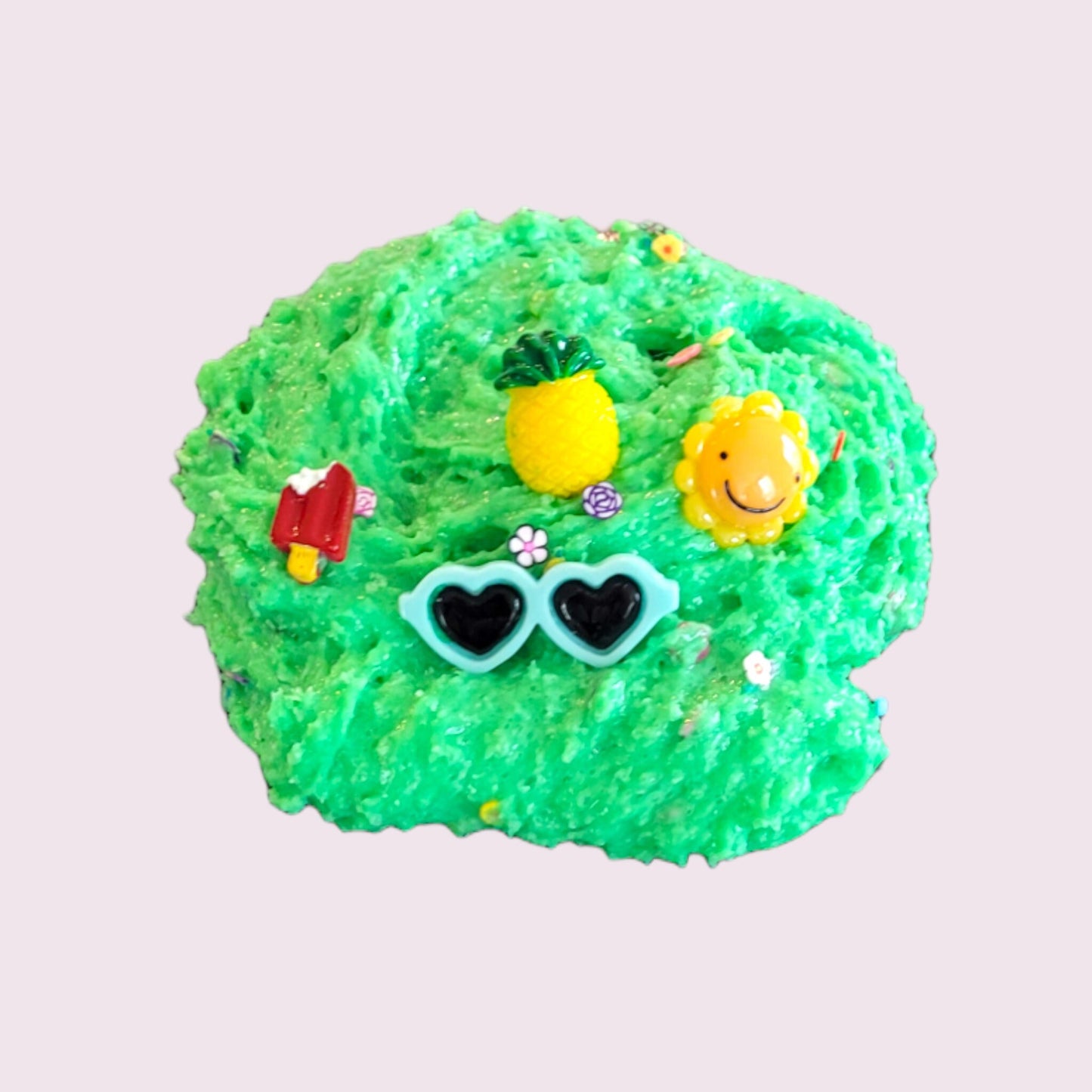 sunshine slime green yellow sun pinneapple sunglasses snow fizz