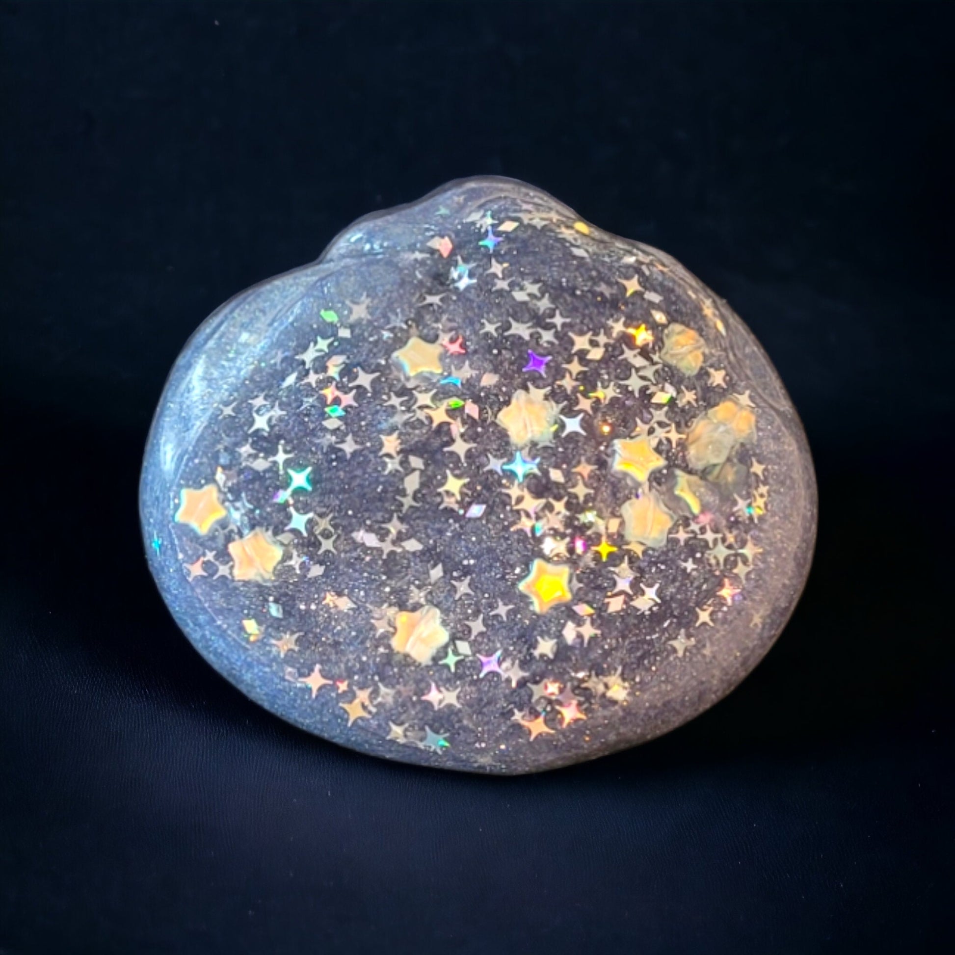 Night Time Dreams Clear Holographic Star Glitter Slime - Lavender Scent