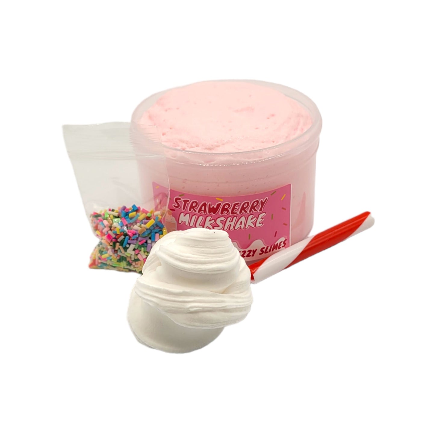 Strawberry Milkshake Slime