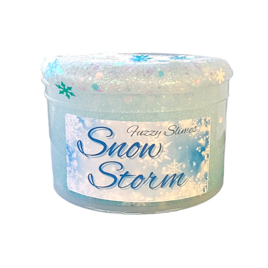 Snow Storm Clear Pigmented Slime - Unscented