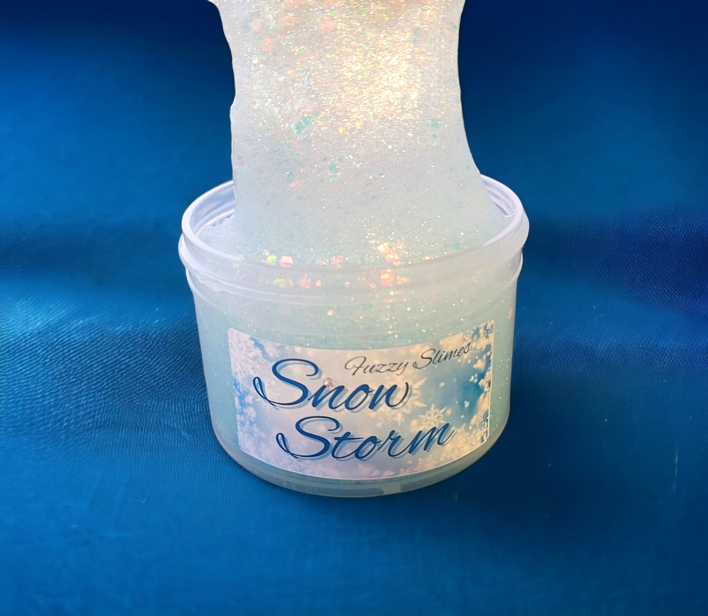 Snow Storm Clear Pigmented Slime - Unscented
