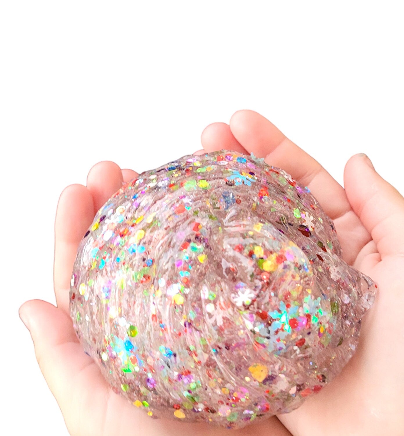 Ugly Sweater Clear Glitter Confetti Slime - Unscented