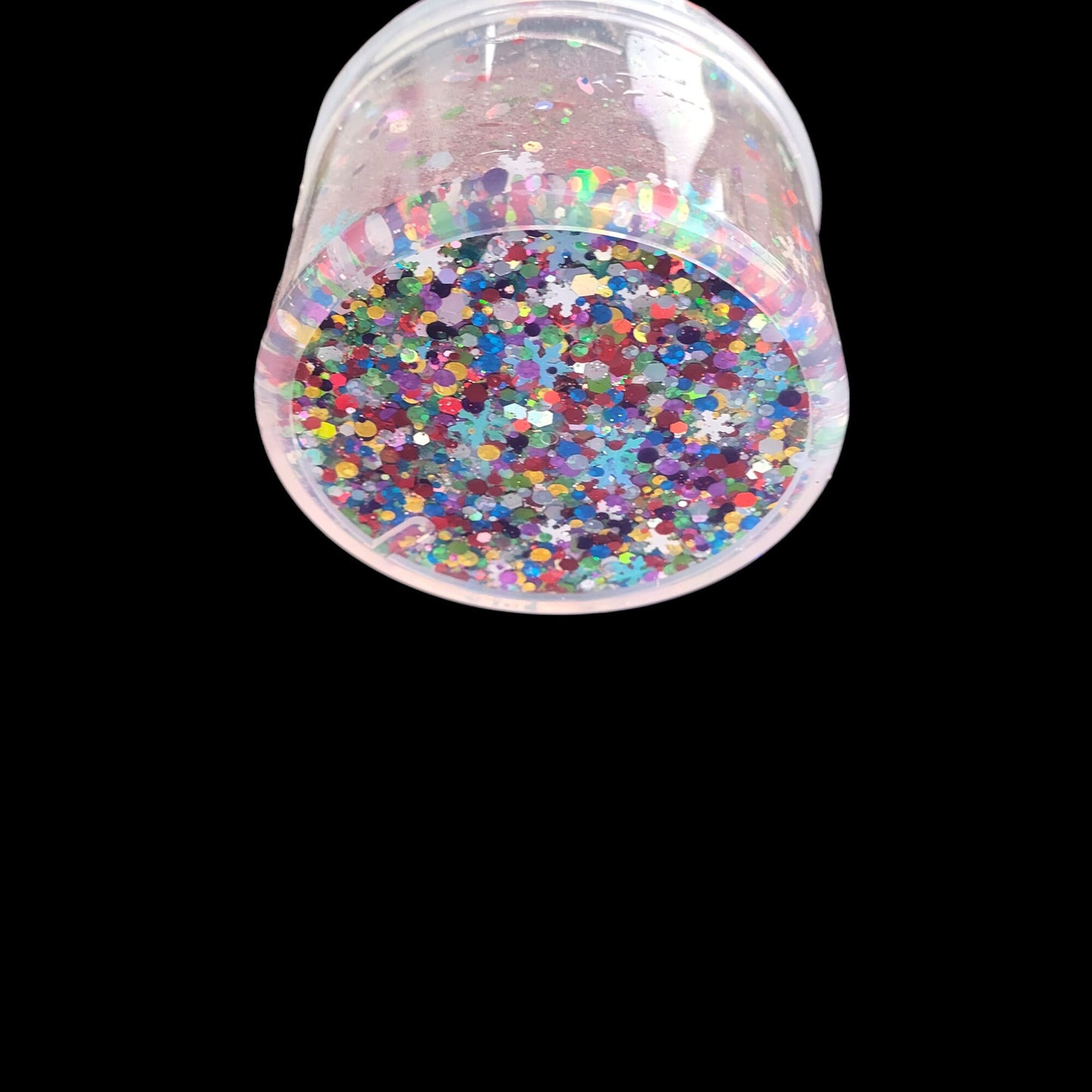 Ugly Sweater Clear Glitter Confetti Slime - Unscented