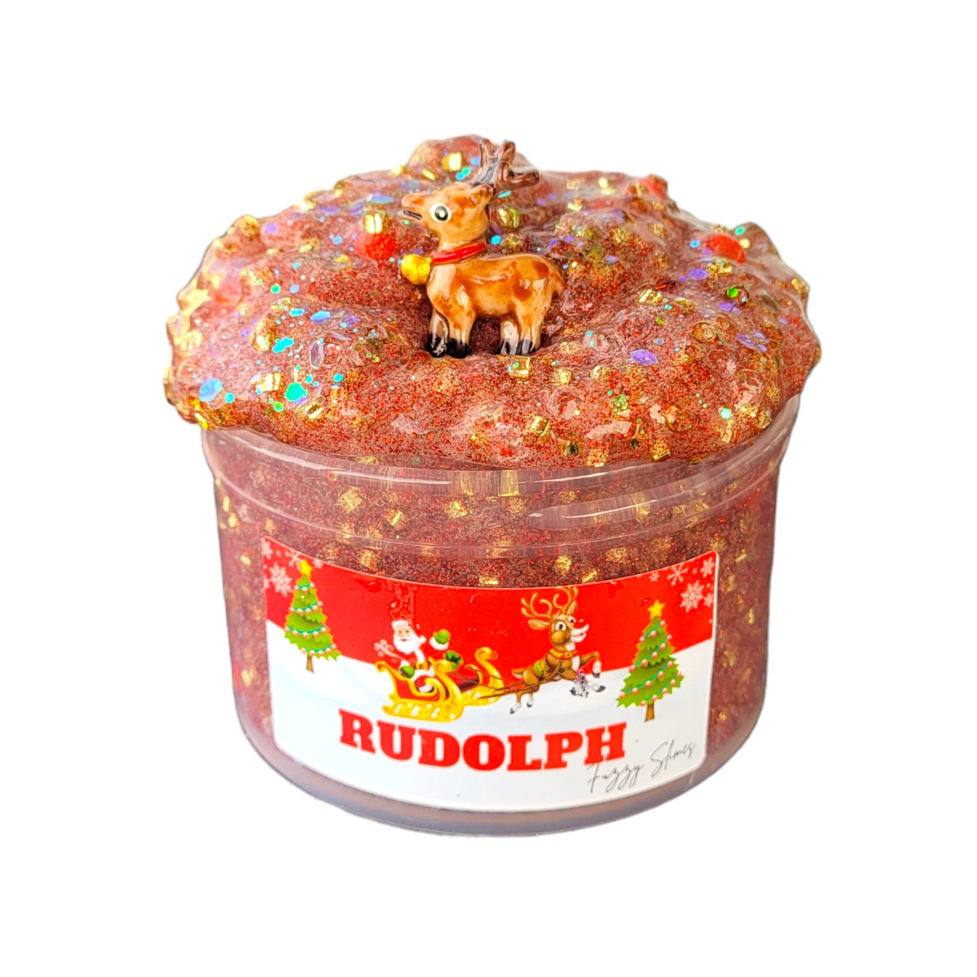 Rudolph Bingsu, sugar scrub beads Crunch Slime - Christmas Scent