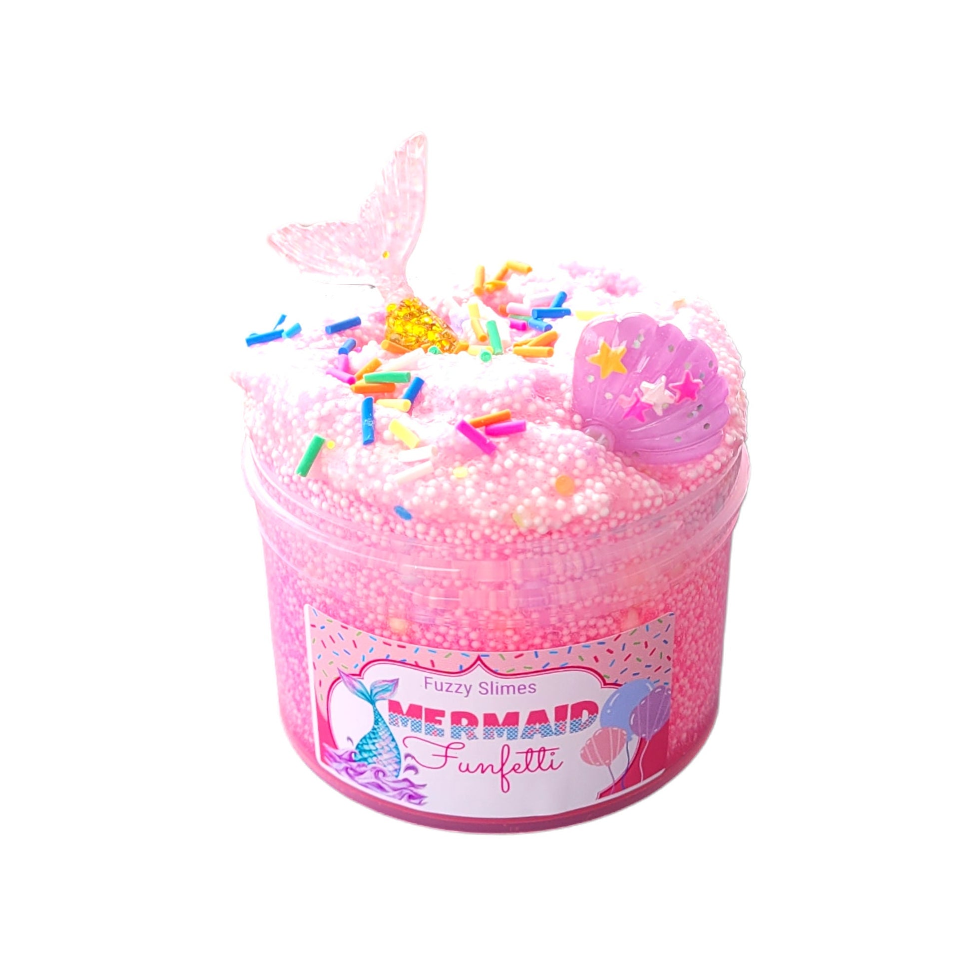 Mermaid Funfetti Micro Foam Bead Slime - Cake Scent