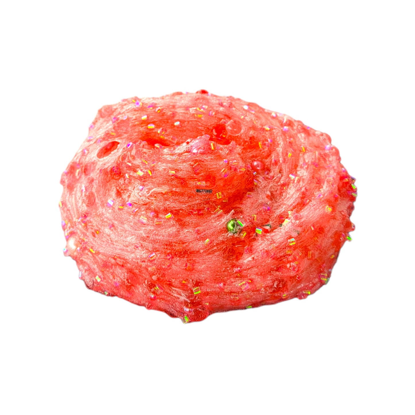Peppermint Merry Clear, Fishbowl and Bingsu Beads Crunchy Slime - Peppermint Scent