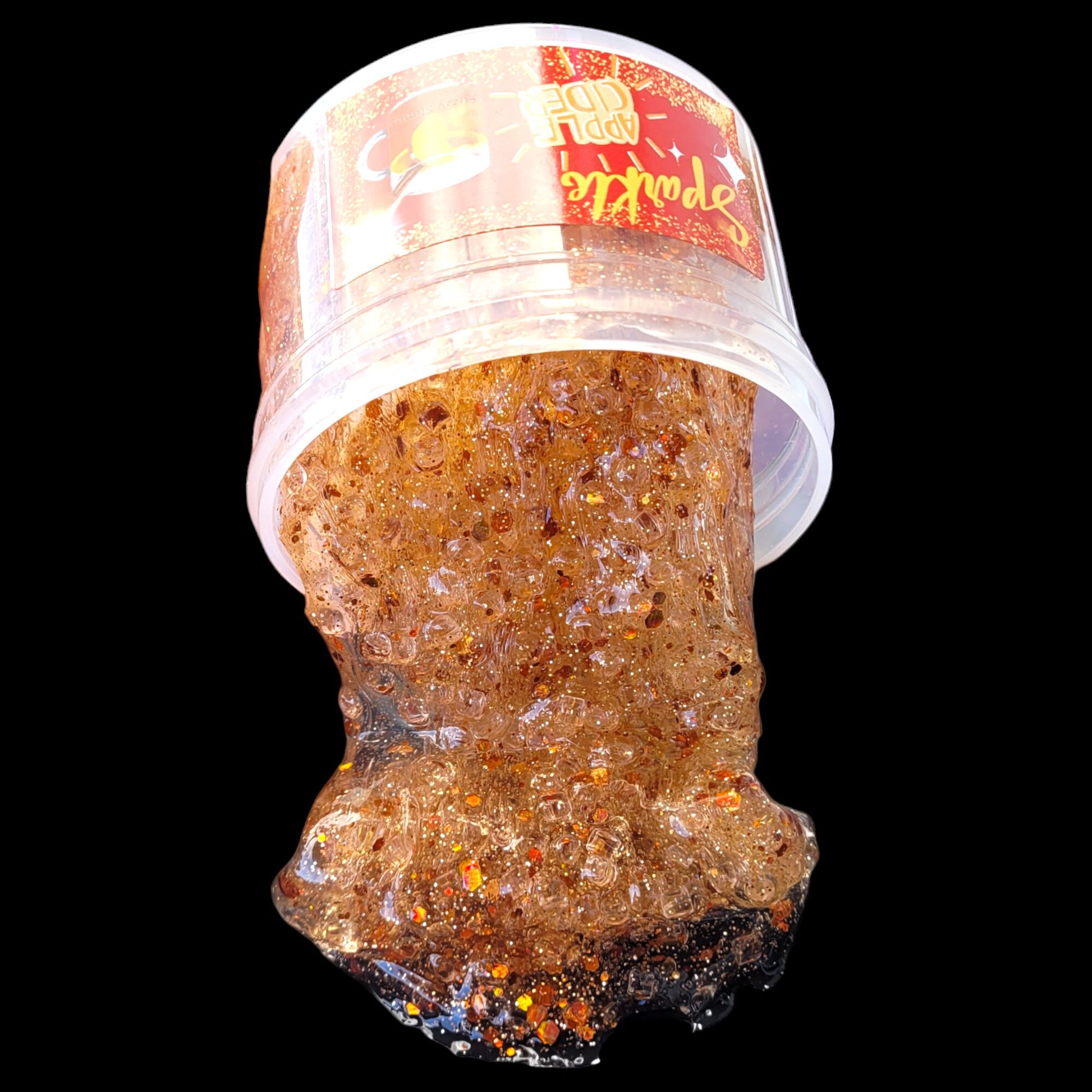 Sparkle Apple Cider Sugar Scrub Crunchy Slime - Apple Cider Scent