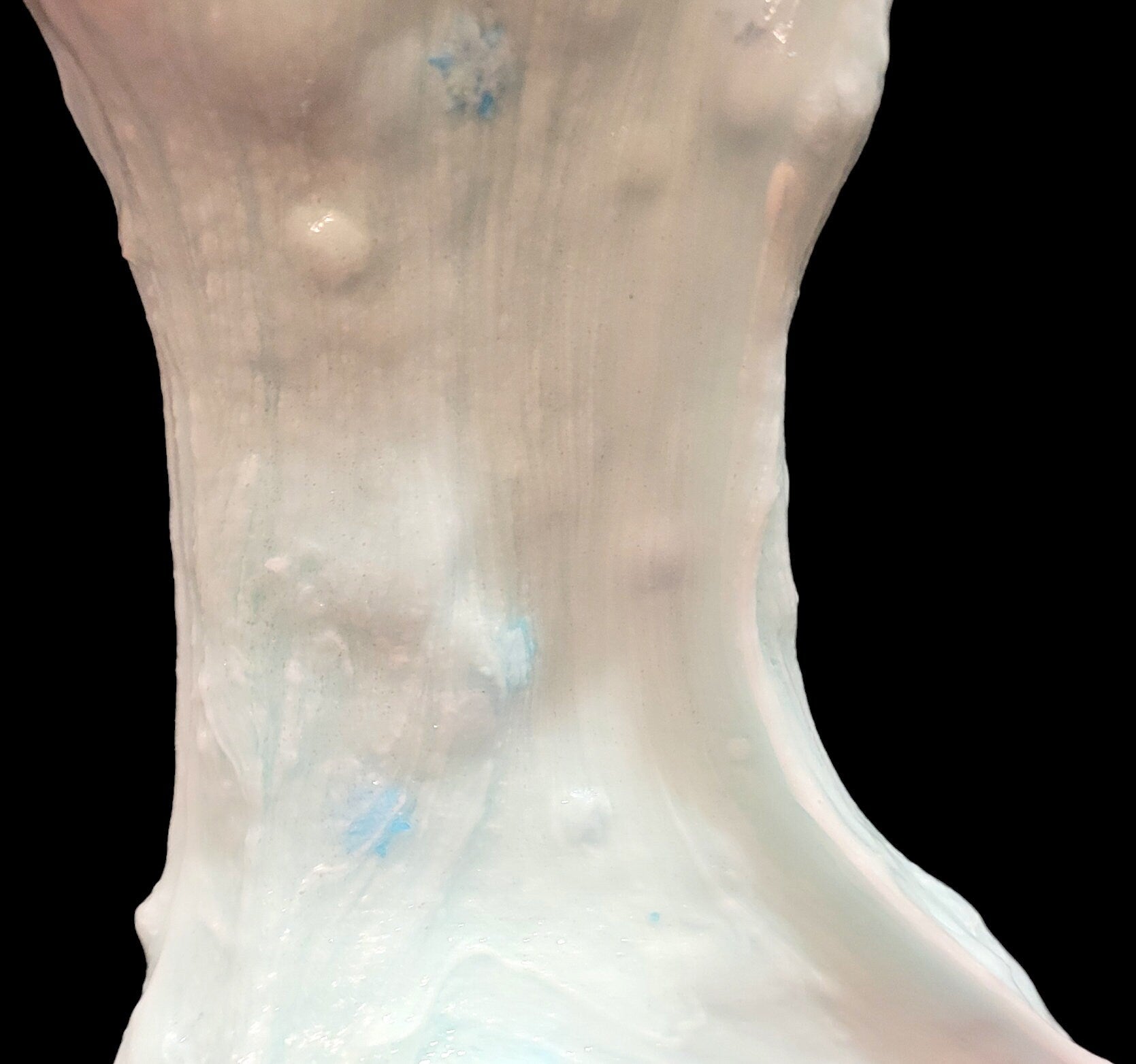Snowy Mountain Clear, Clay, Jelly-Butter Inflated Slime - Mountain Rain Scent