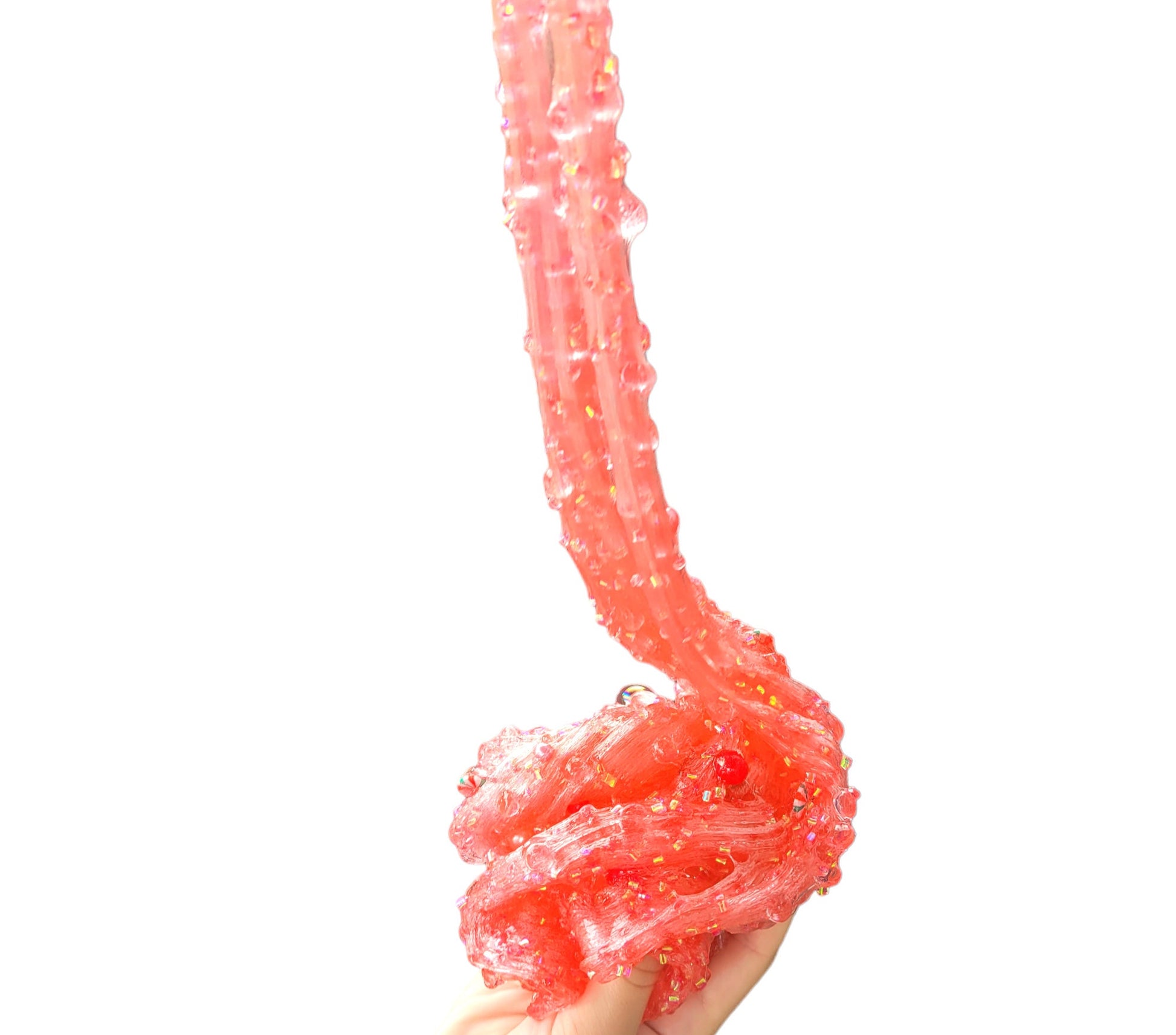 Peppermint Merry Clear, Fishbowl and Bingsu Beads Crunchy Slime - Peppermint Scent