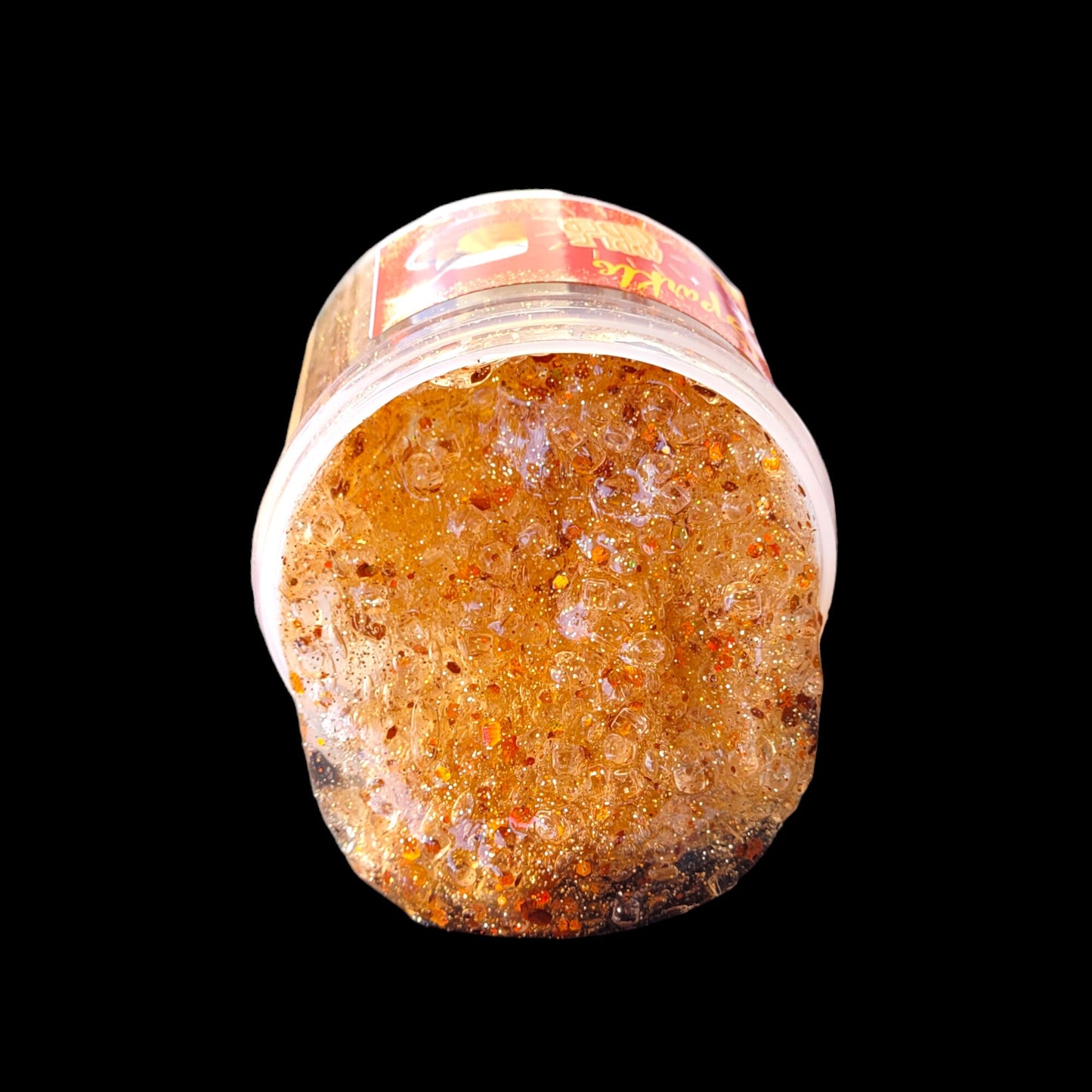 Sparkle Apple Cider Sugar Scrub Crunchy Slime - Apple Cider Scent