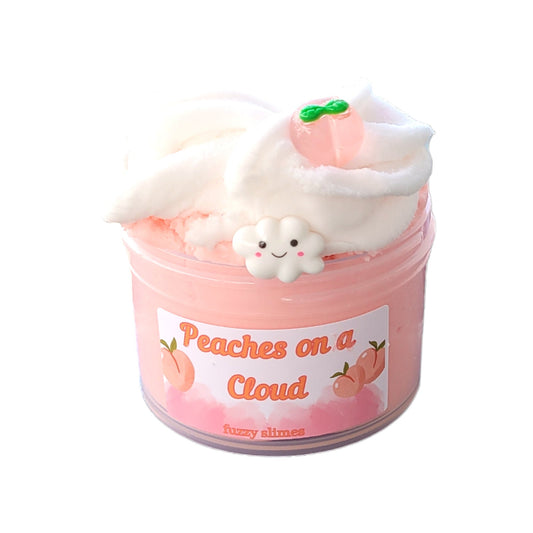 Peaches on a cloud slime -peach scent