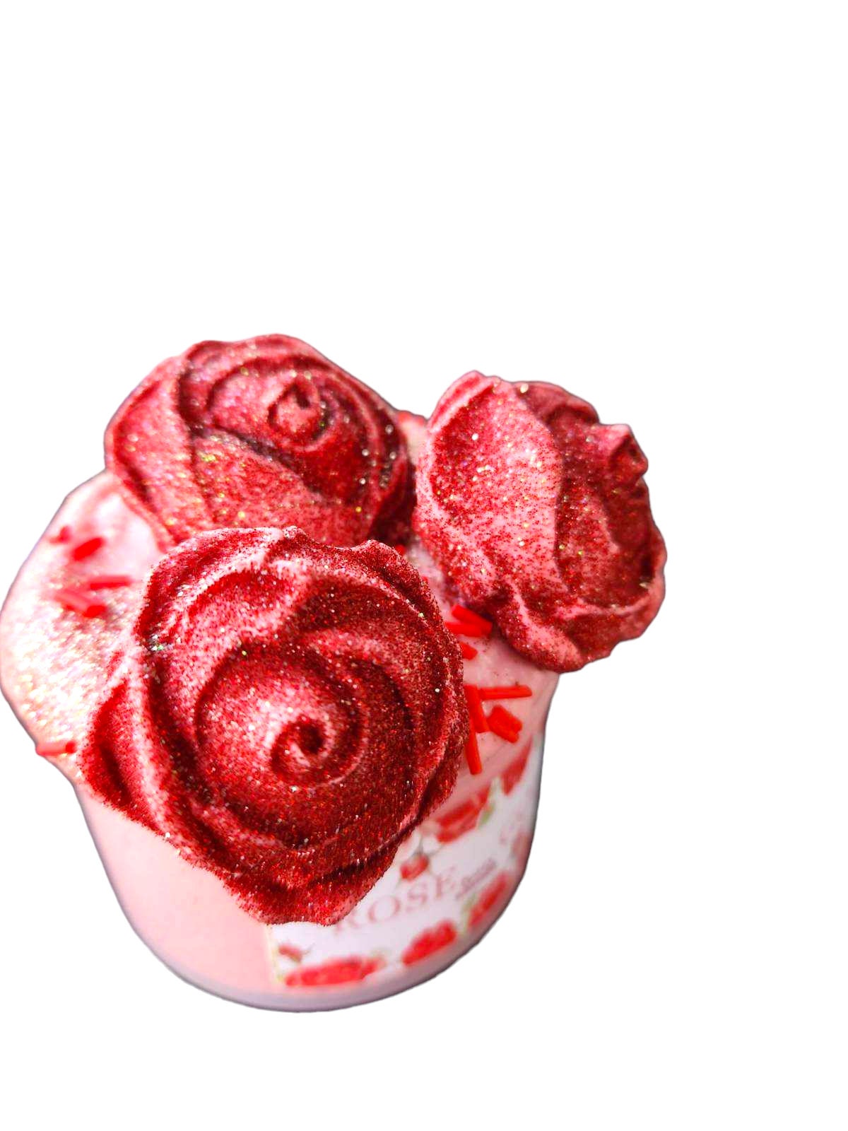 Rose gold snow fizz clay slime- rose scent