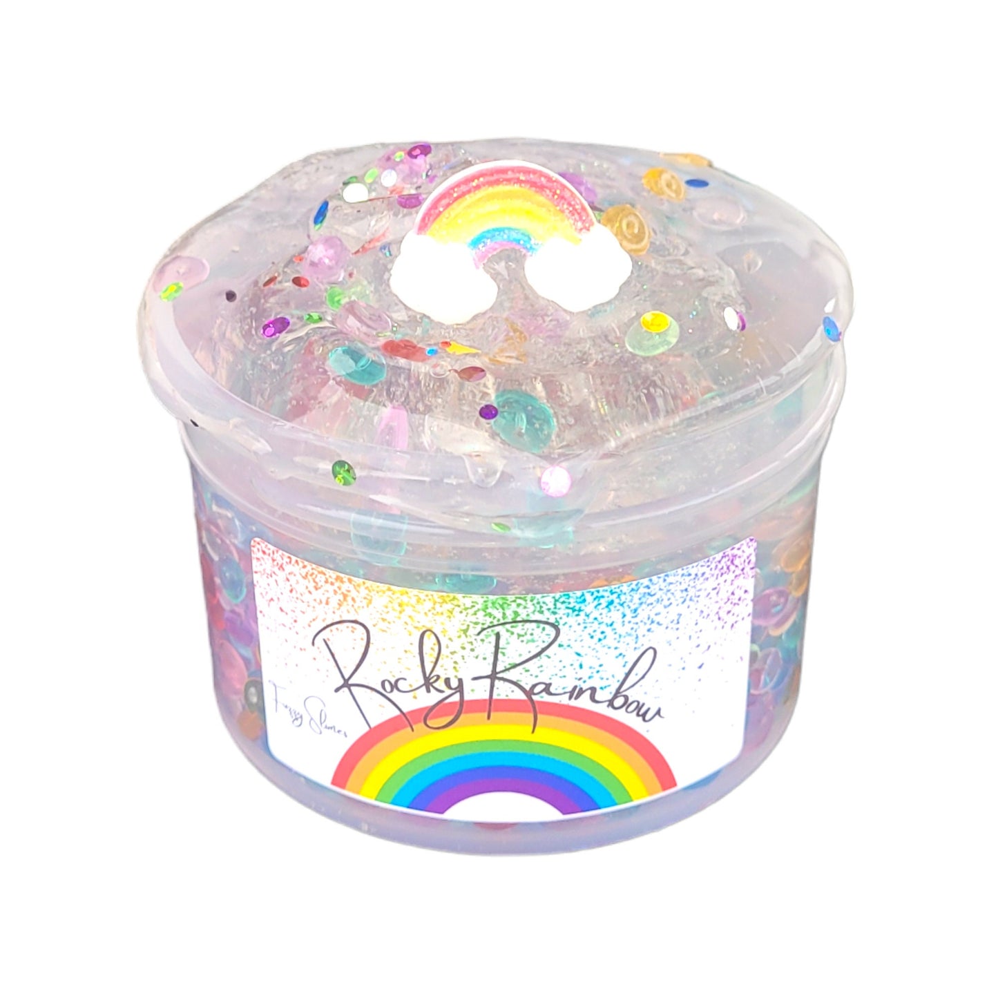 Rocky Rainbow Clear Fishbowl Bead - lightly scented