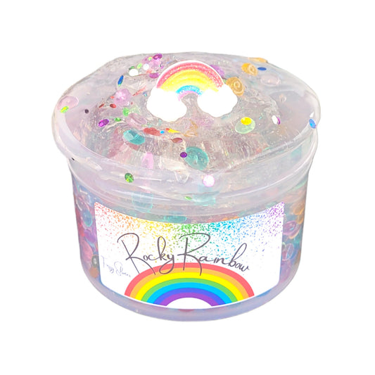 Rocky Rainbow Clear Fishbowl Bead - lightly scented