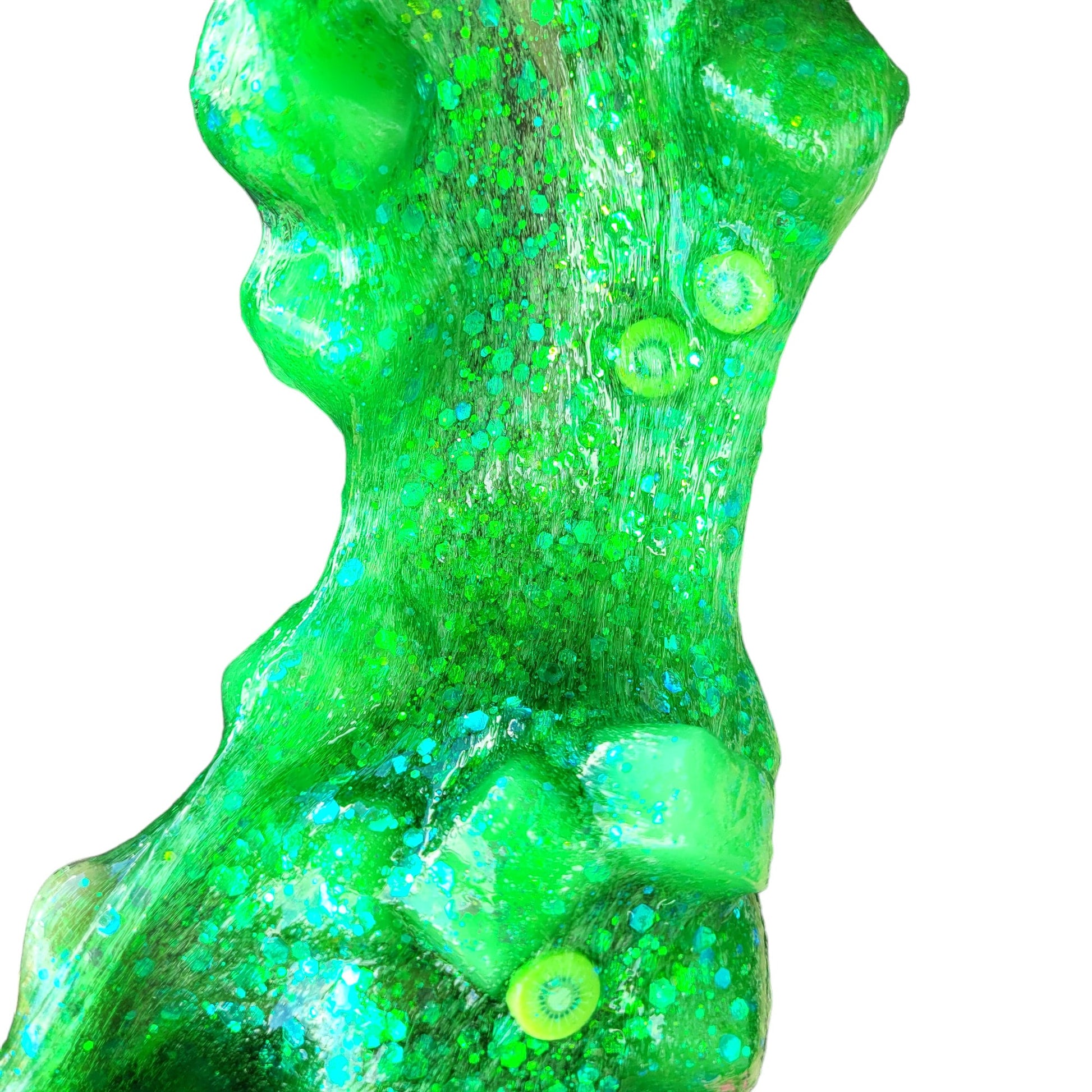 Kiwi Fruit Cubes Jelly Sponge Slime - Kiwi scent