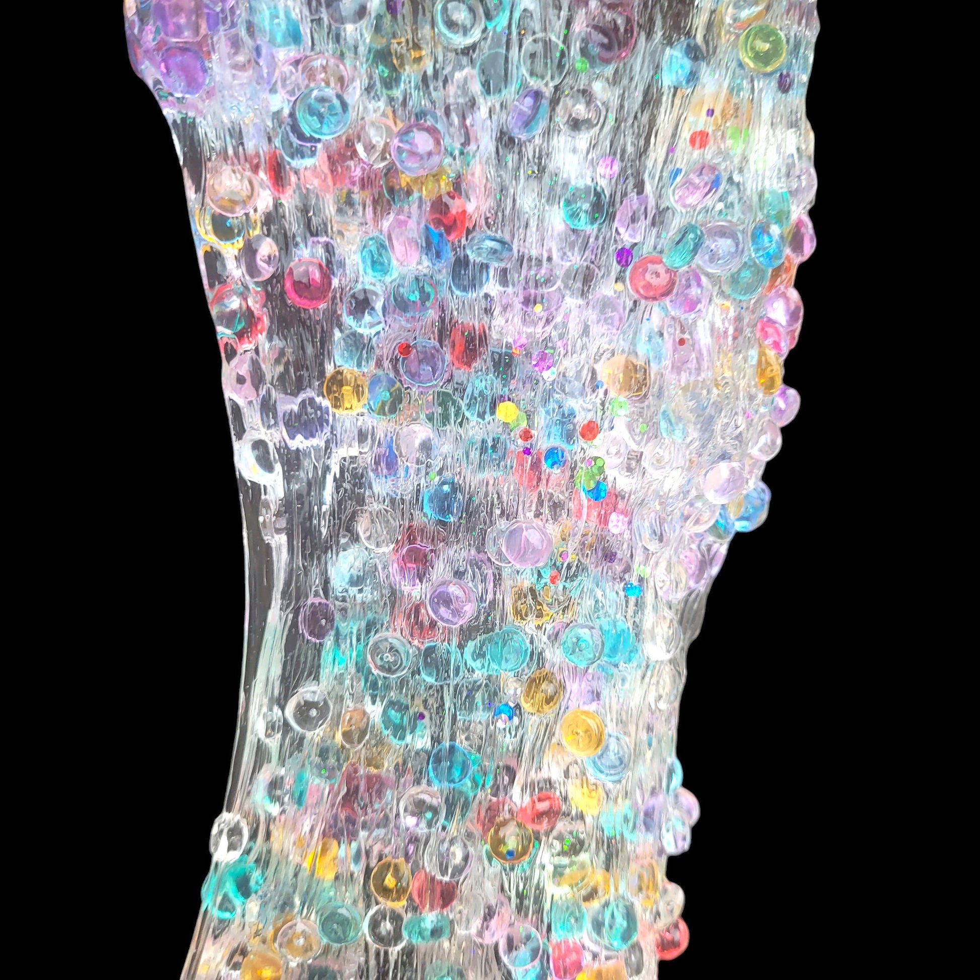Rocky Rainbow Clear Fishbowl Bead - lightly scented