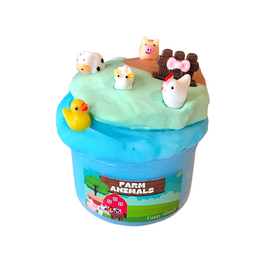 Farm Animals Icee clay diy slime- fruity monkey scent