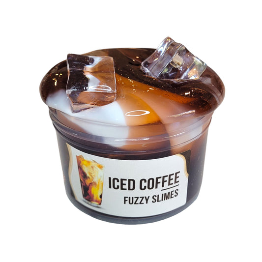 Iced Coffee clear slime, thick and glossy drizzle- Cafe mocha scented