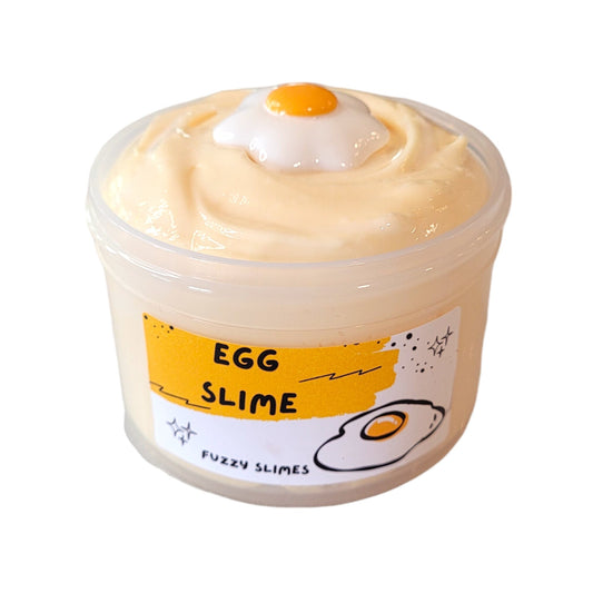 Egg thick and glossy clay slime - marshmallow scent