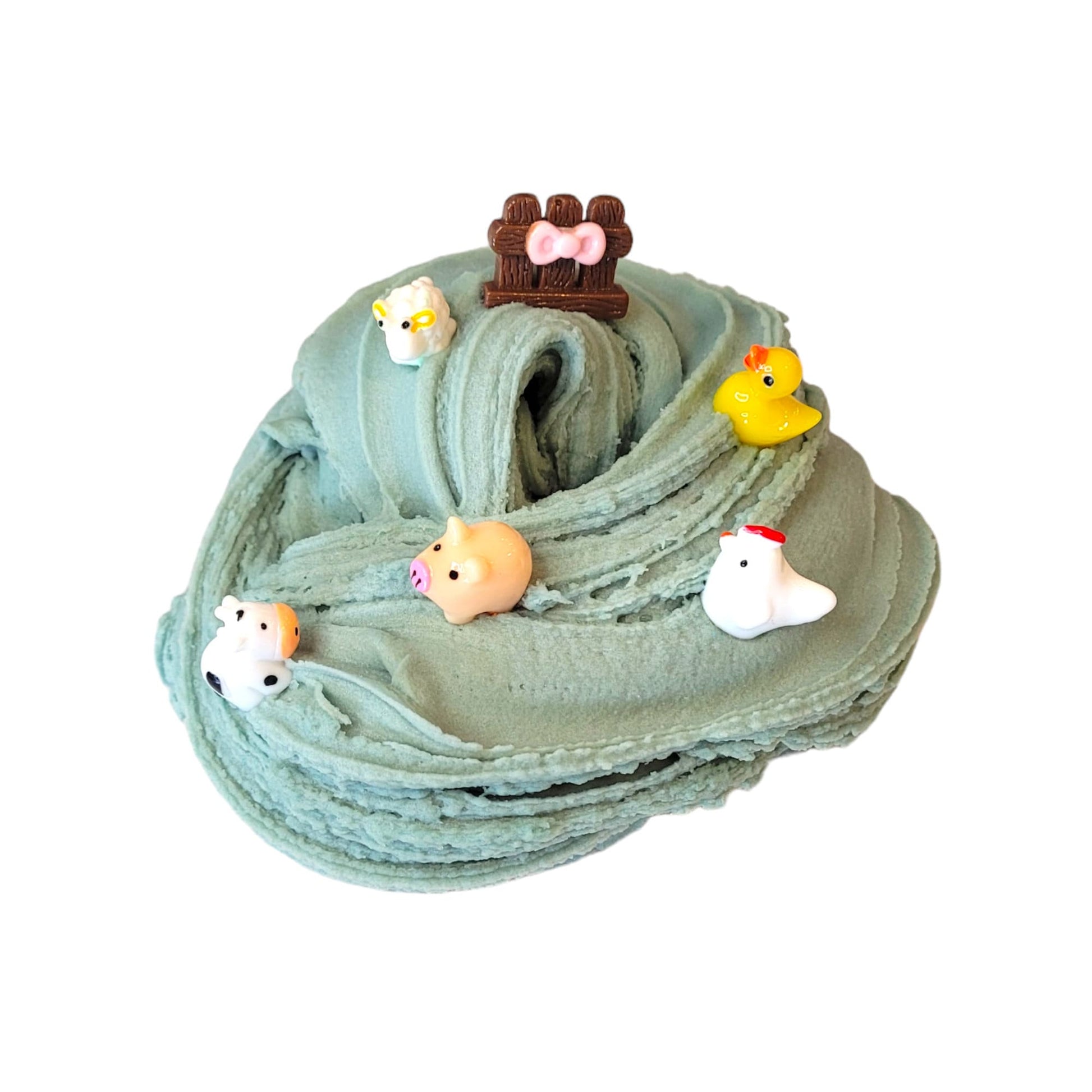 Farm Animals Icee clay diy slime- fruity monkey scent