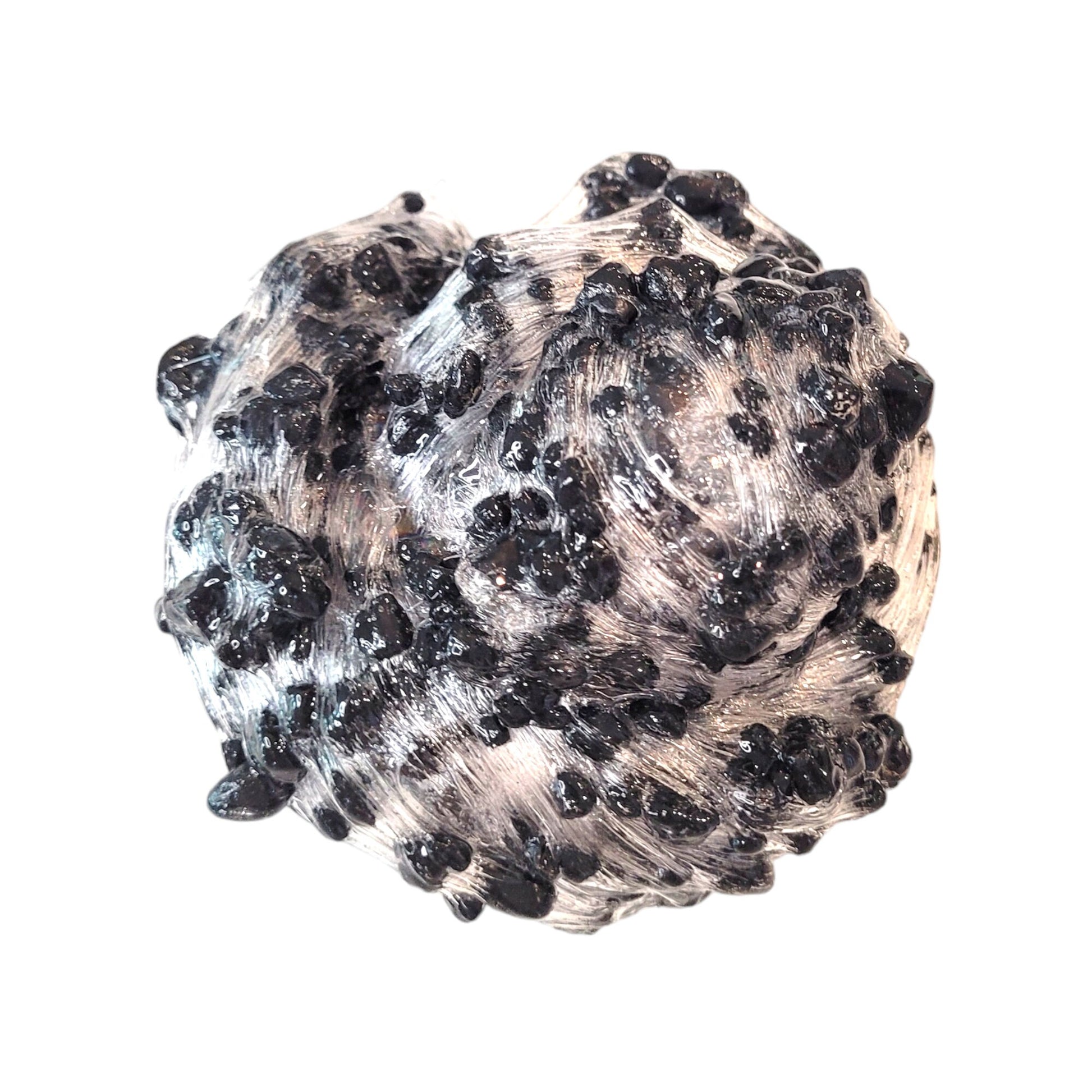 Lump of coal pebble fish rock clear slime- passion fruit scent