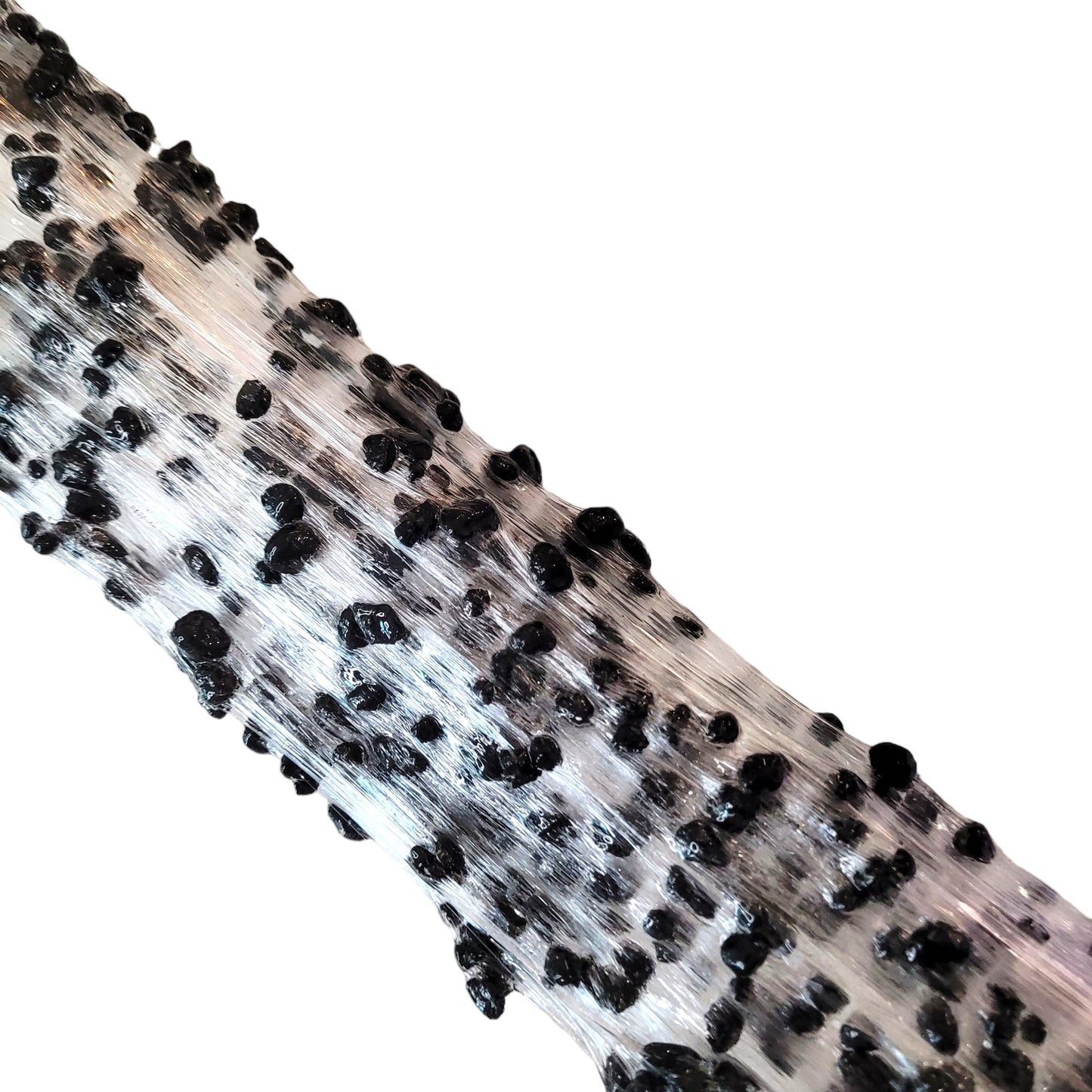 Lump of coal pebble fish rock clear slime- passion fruit scent