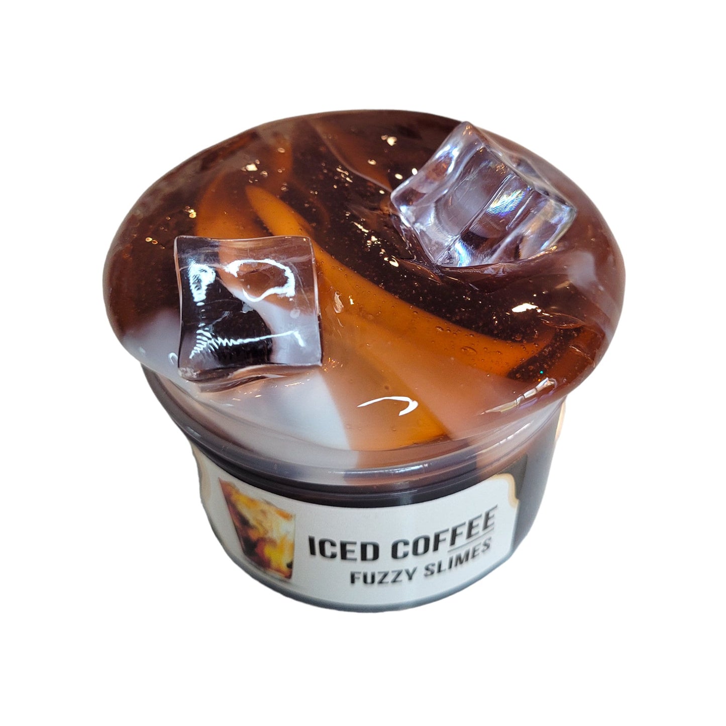 Iced Coffee clear slime, thick and glossy drizzle- Cafe mocha scented