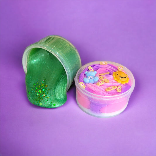 Get well soon cloud and clear slime- watermelon &whipped cream scent