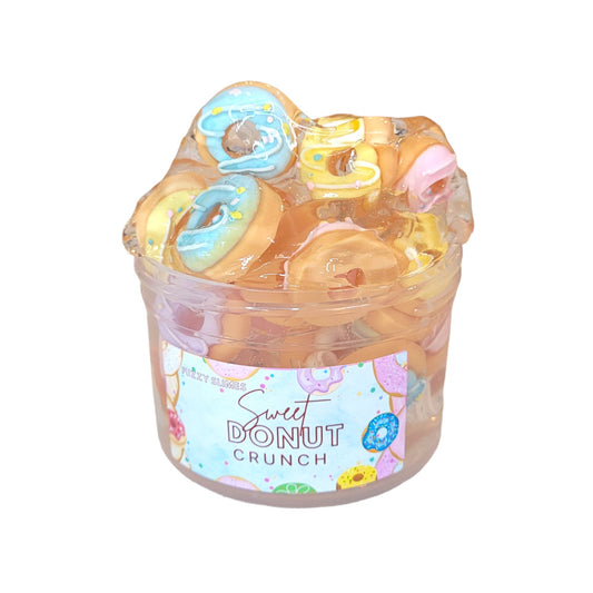 Sweet Donut Crunch bomb slime- unscented